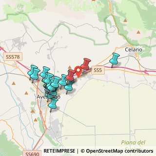 Mappa Via San Martino, 67051 Avezzano AQ, Italia (3.648)