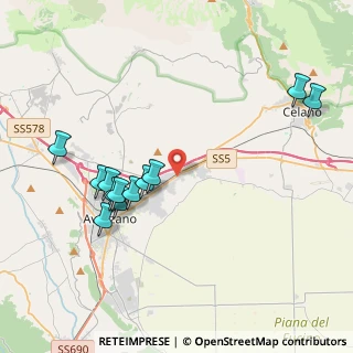 Mappa Via San Martino, 67051 Avezzano AQ, Italia (4.39917)