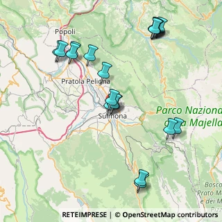 Mappa 67039 Sulmona AQ, Italia (9.5135)