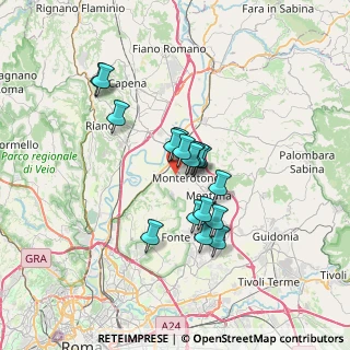Mappa Via Monti Sabini, 00015 Monterotondo RM, Italia (5.45353)