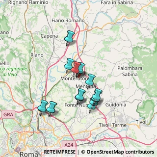 Mappa Via Madonna di Loreto, 00015 Monterotondo RM, Italia (6.4005)