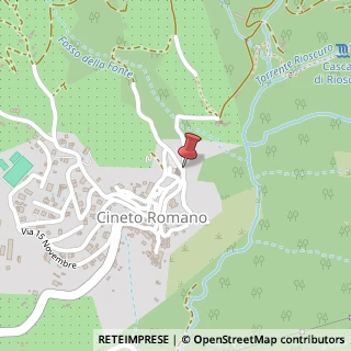Mappa Piazza San Giovanni, 16, 00020 Cineto Romano, Roma (Lazio)