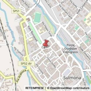 Mappa Via Solimo, 12, 67039 Sulmona, L'Aquila (Abruzzo)