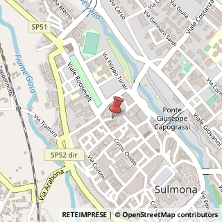 Mappa Via Solimo, 25, 67039 Sulmona, L'Aquila (Abruzzo)