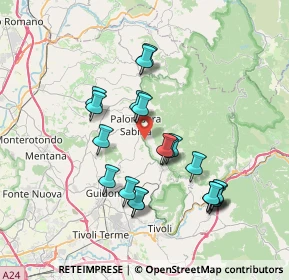 Mappa Via Maremmana Inferiore, 00018 Palombara Sabina RM, Italia (7.267)