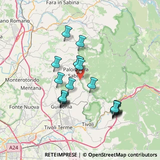 Mappa Via Maremmana Inferiore, 00018 Palombara Sabina RM, Italia (7.34316)