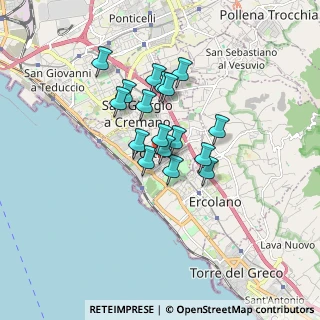 Mappa Viale Giotto, 80055 Portici NA, Italia (1.30824)