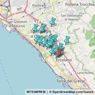 Mappa Viale Giotto, 80055 Portici NA, Italia (1.076)