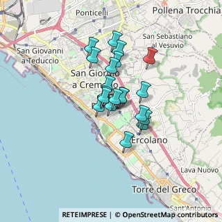 Mappa Viale Giotto, 80055 Portici NA, Italia (1.225)