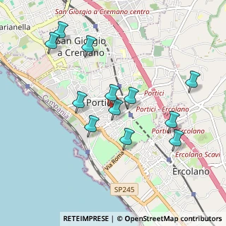 Mappa CAP, 80055 Portici NA, Italia (1.00417)