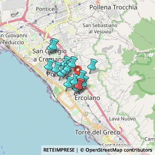 Mappa Via Madonnelle, 80055 Portici NA, Italia (1.09588)