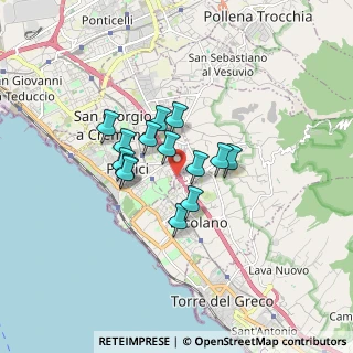 Mappa Via Madonnelle, 80055 Portici NA, Italia (1.24429)