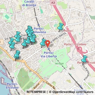 Mappa Viale Stazione, 80055 Portici NA, Italia (0.605)