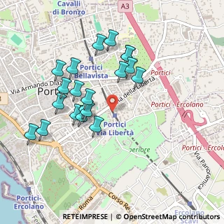Mappa Viale Stazione, 80055 Portici NA, Italia (0.487)