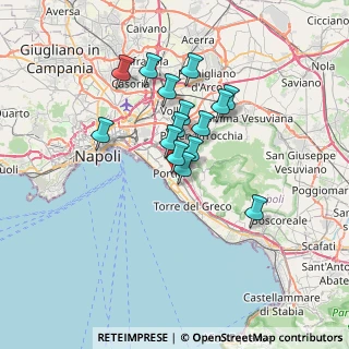 Mappa Viale Stazione, 80055 Portici NA, Italia (5.72667)