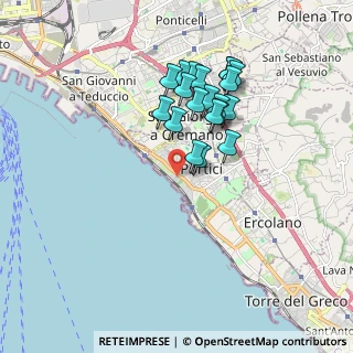Mappa Viale II Camaggio, 80055 Portici NA, Italia (1.6845)