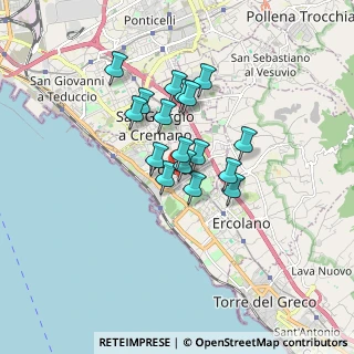 Mappa Viale delle Magnolie, 80055 Portici NA, Italia (1.30824)
