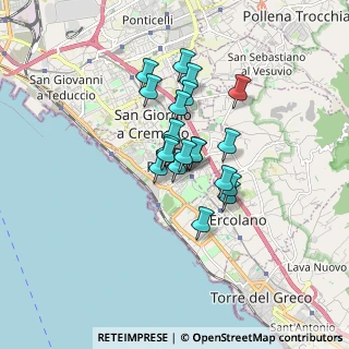 Mappa Via delle Magnolie, 80055 Portici NA, Italia (1.238)