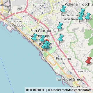 Mappa Via delle Magnolie, 80055 Portici NA, Italia (2.3075)