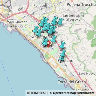 Mappa Via delle Magnolie, 80055 Portici NA, Italia (1.486)