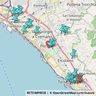 Mappa Viale Galileo Galilei, 80055 Portici NA, Italia (3.09684)