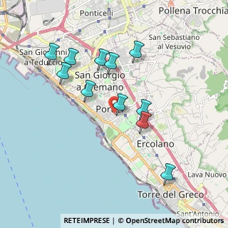 Mappa Via delle Magnolie, 80055 Portici NA, Italia (1.94545)