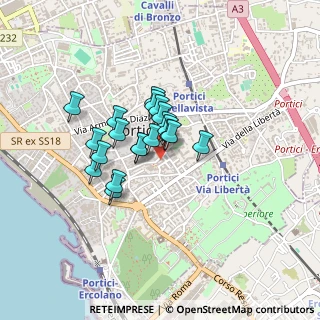 Mappa Via delle Magnolie, 80055 Portici NA, Italia (0.3025)