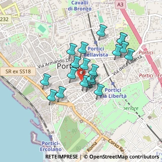 Mappa Via delle Magnolie, 80055 Portici NA, Italia (0.39)