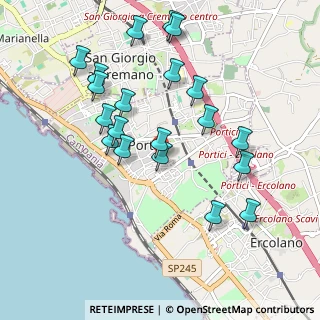 Mappa Viale delle Magnolie, 80055 Portici NA, Italia (1.0605)
