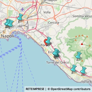Mappa Via delle Magnolie, 80055 Portici NA, Italia (6.01727)
