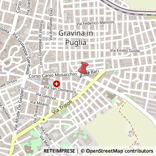Mappa Via Guardialto, 8, 70024 Gravina in Puglia, Bari (Puglia)