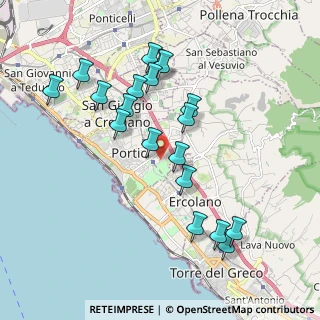 Mappa Via della Salute, 80055 Portici NA, Italia (2.07421)
