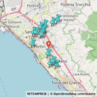 Mappa Via della Salute, 80055 Portici NA, Italia (1.72429)