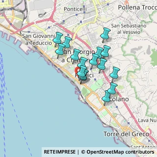 Mappa Via Roma, 80055 Portici NA, Italia (1.38625)