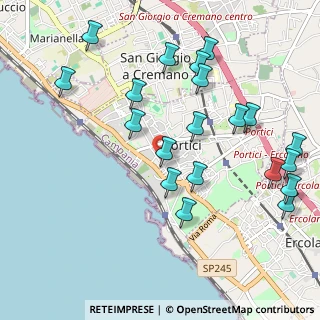 Mappa Via Roma, 80055 Portici NA, Italia (1.225)