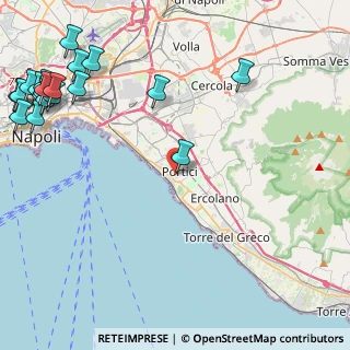 Mappa Secondo Viale Melina, 80055 Portici NA, Italia (7.2365)