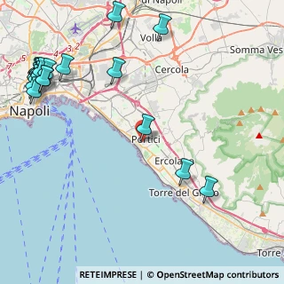 Mappa Secondo Viale Melina, 80055 Portici NA, Italia (6.764)