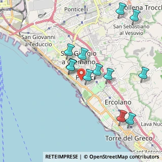 Mappa Secondo Viale Melina, 80055 Portici NA, Italia (2.13333)