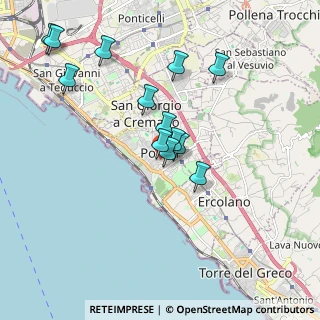 Mappa Via Benvenuto Cellini, 80055 Portici NA, Italia (1.89077)