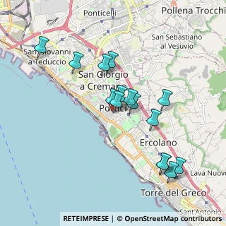Mappa Via Benvenuto Cellini, 80055 Portici NA, Italia (1.89533)