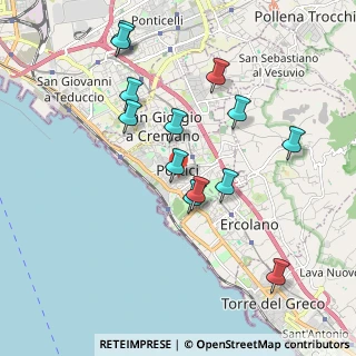 Mappa Via Benvenuto Cellini, 80055 Portici NA, Italia (2.03231)