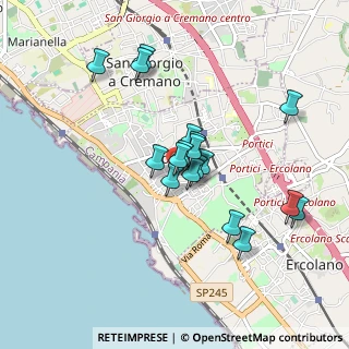 Mappa Via Benvenuto Cellini, 80055 Portici NA, Italia (0.78333)