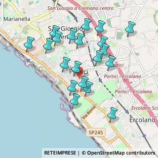Mappa Via Benvenuto Cellini, 80055 Portici NA, Italia (0.9995)