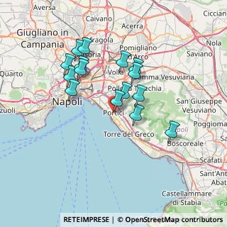Mappa Via Benvenuto Cellini, 80055 Portici NA, Italia (6.73467)
