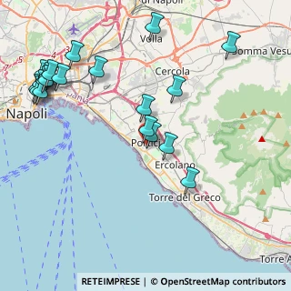 Mappa Via Benvenuto Cellini, 80055 Portici NA, Italia (5.5105)