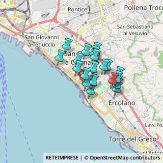 Mappa Traversa M. Melloni, 80055 Portici NA, Italia (1.257)
