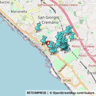 Mappa Traversa M. Melloni, 80055 Portici NA, Italia (0.6385)