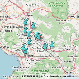 Mappa A30 Caserta - Nola - Salerno, 80040 Sarno SA, Italia (6.46273)