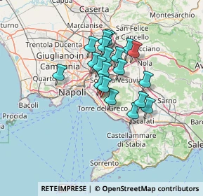 Mappa Ercolano, 80056 Ercolano NA, Italia (10.5615)