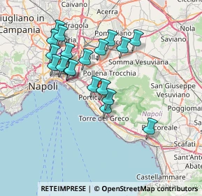 Mappa Ercolano, 80056 Ercolano NA, Italia (7.13211)